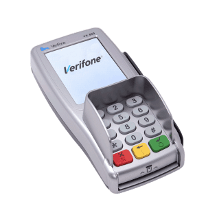 Verifone bankterminal - Butikkdata betalingsterminaler datakasse betalingsløsning betalingsterminal butikkdatautstyr